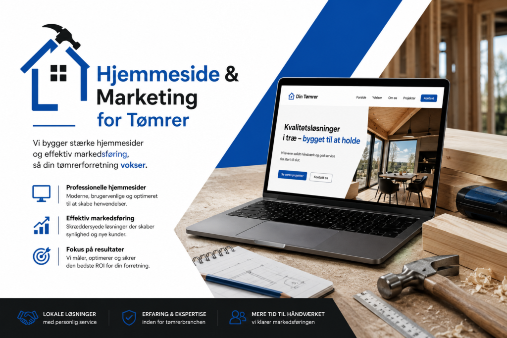 Hjemmeside & Markedsføring for Tømrer