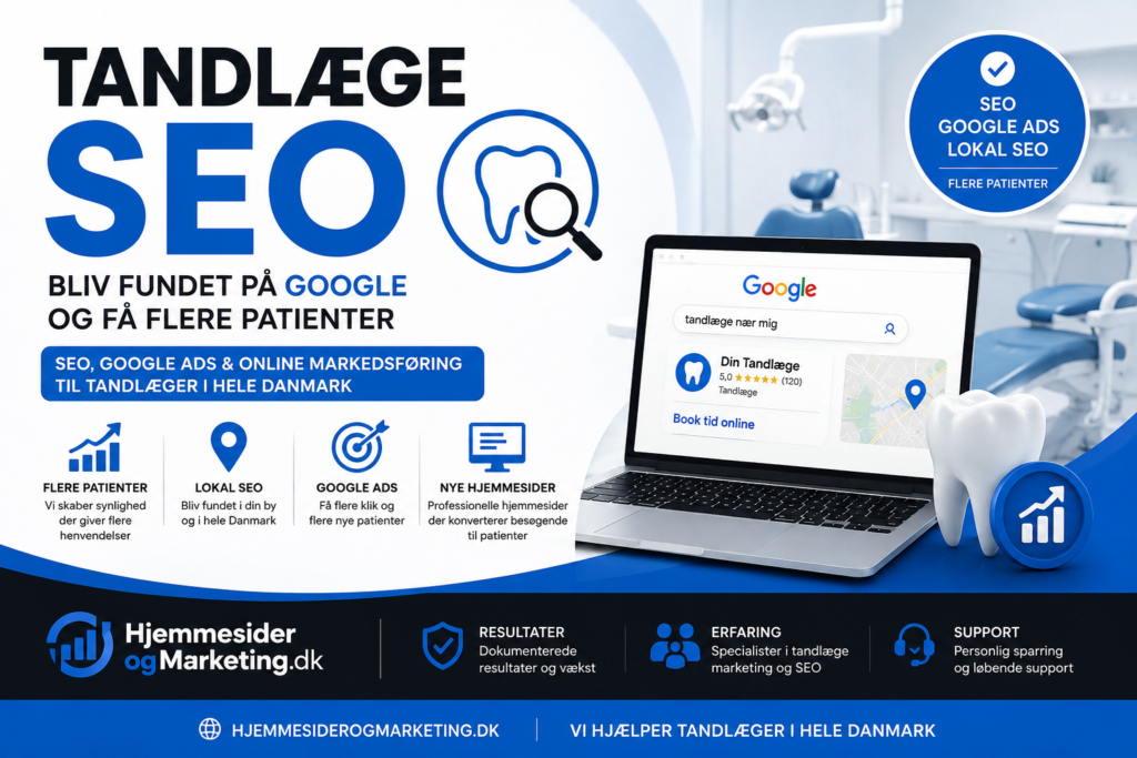 Tandlæge SEO og marketing løsninger

