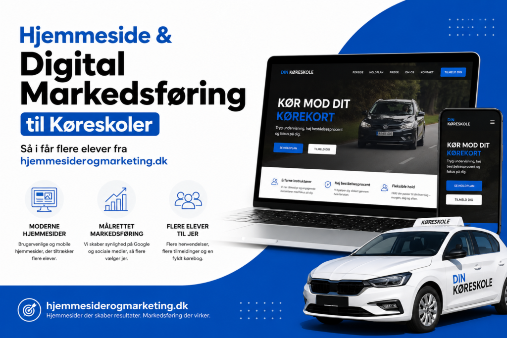 Hjemmeside og marketing til køreskoler